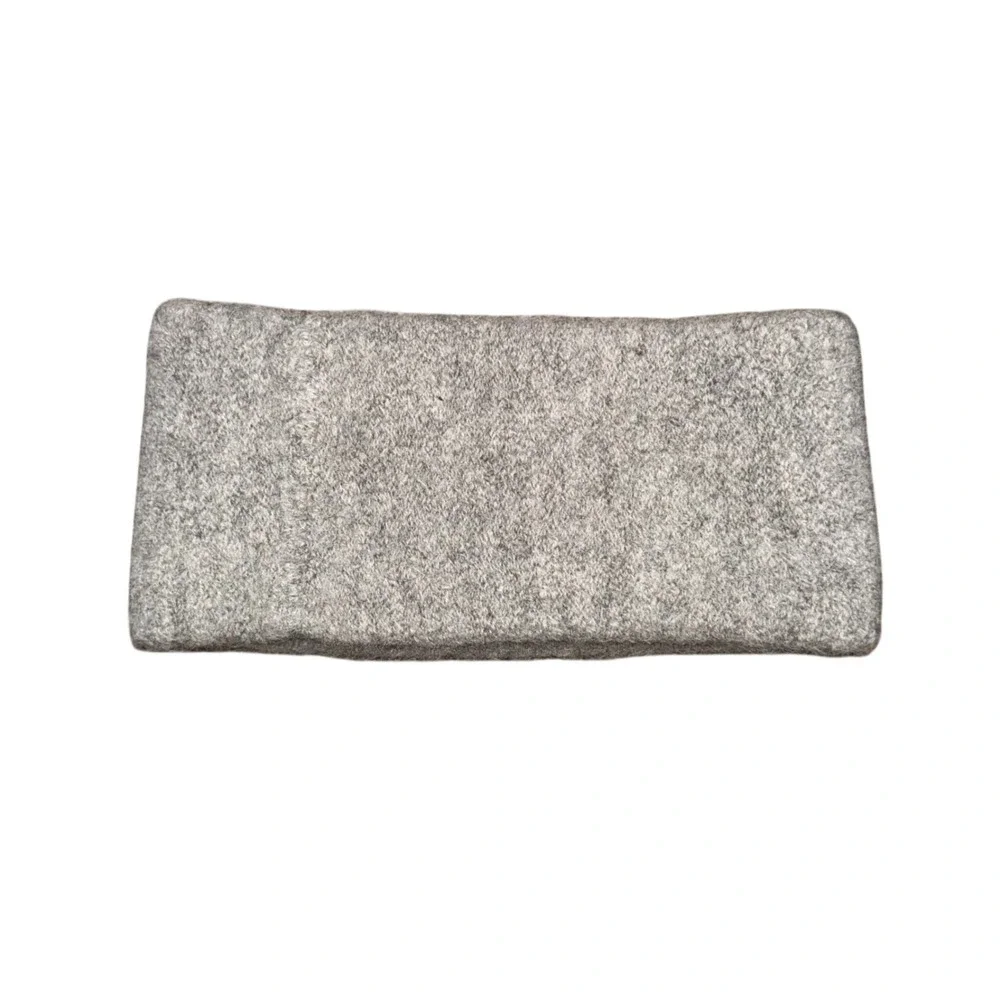 Alpaca Wool Headband Unisex OS Gray Excellent Felted Ear Warmer Winter Wrap